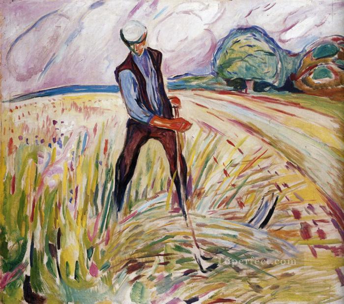 el henificador 1916 Edvard Munch Expresionismo Pintura al óleo